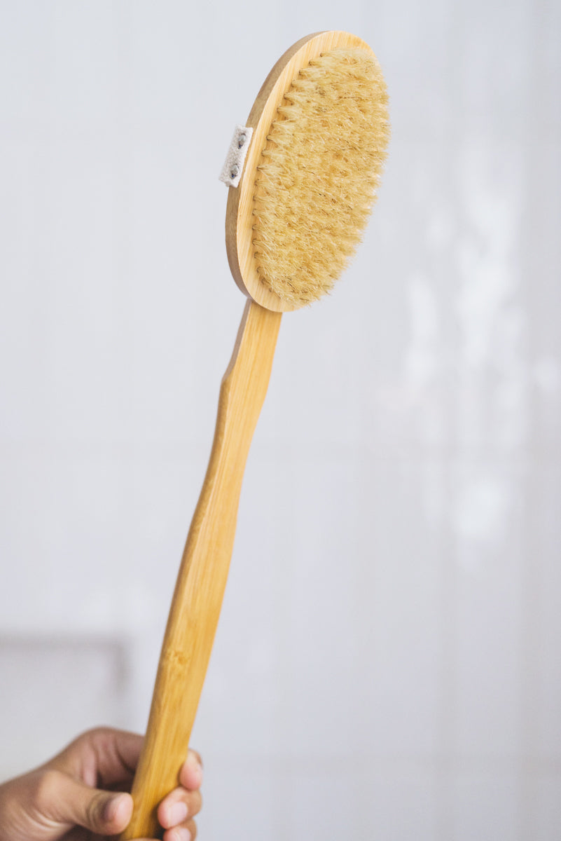 Wooden Dry Brush with Removable Handle